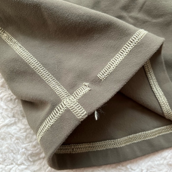 Army green TNA quarter zip tank top - Picture 3 of 4